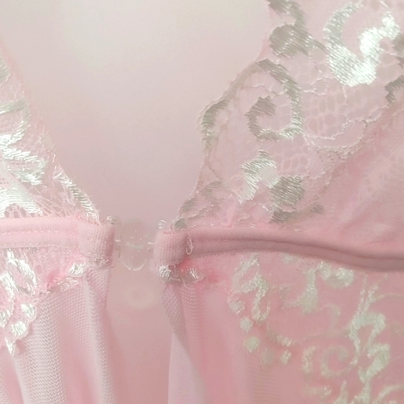 Plus pink size chemise babydoll nightie - Picture 8 of 8
